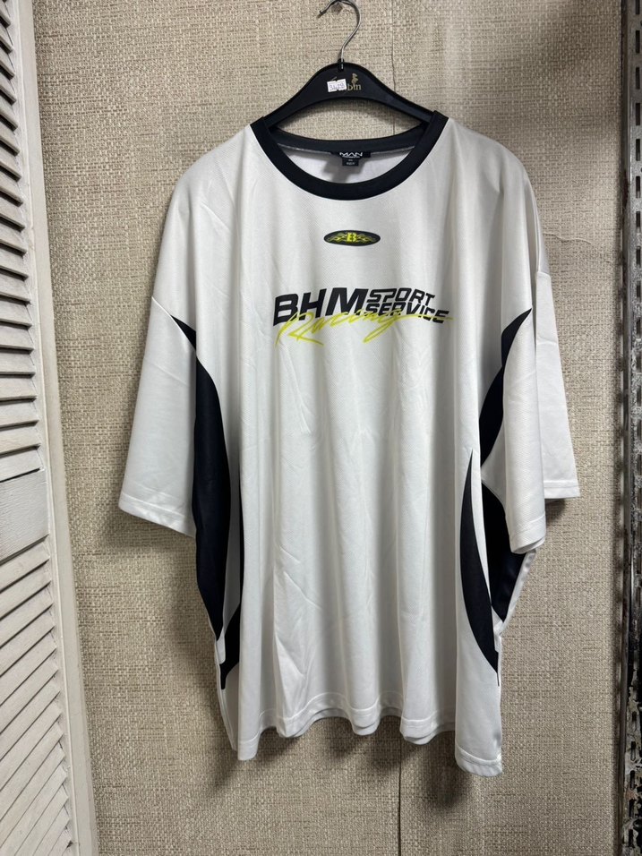 Beyaz Baskılı Erkek Spor Tişörtü - Görsel 4