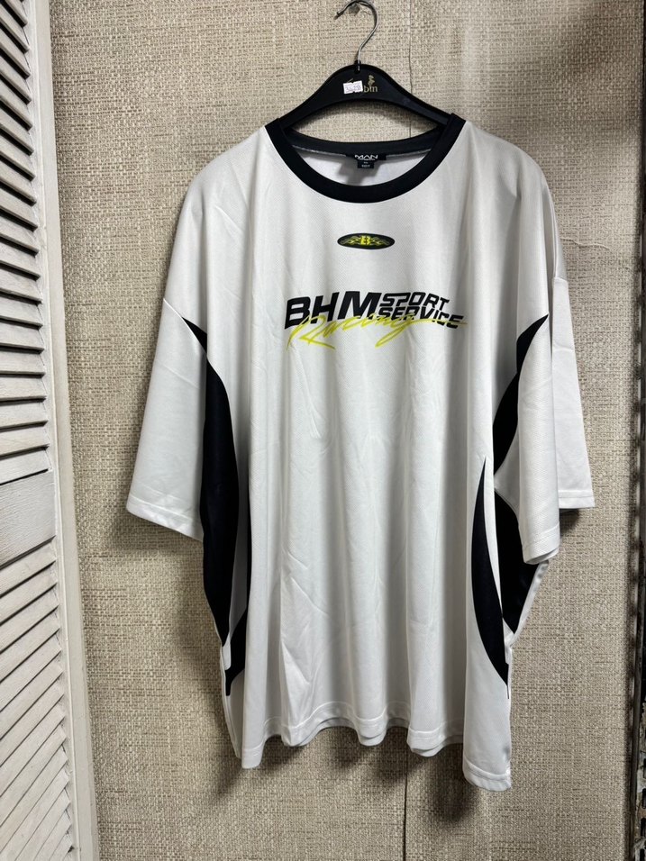 Beyaz Baskılı Erkek Spor Tişörtü - Görsel 5