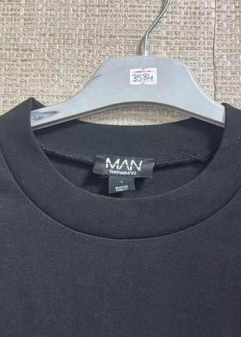 Siyah Oversize Erkek Tişört - Görsel 8