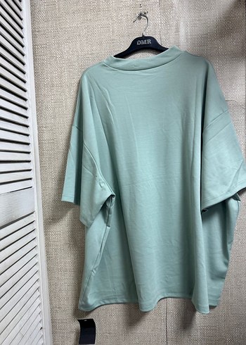 Yeşil Kısa Kollu Salaş Tişört - Görsel 5