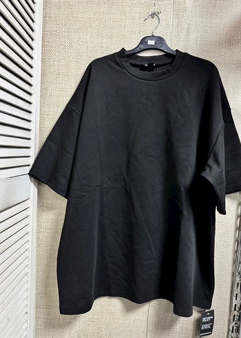 Erkek Siyah Salaş Kısa Kollu Tişört - Görsel 5