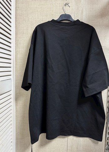 Erkek Siyah Salaş Kısa Kollu Tişört - Görsel 7