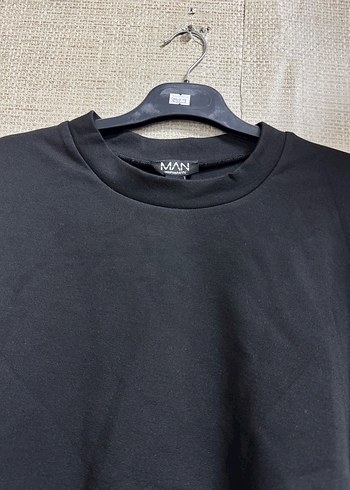 Erkek Siyah Salaş Kısa Kollu Tişört - Görsel 6