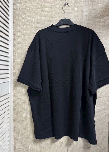 Dünyalı Baskılı Siyah Oversize Tişört - Görsel 6