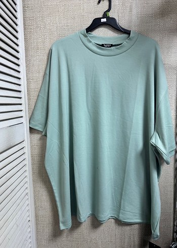 Yeşil Oversize Tişört - Görsel 2