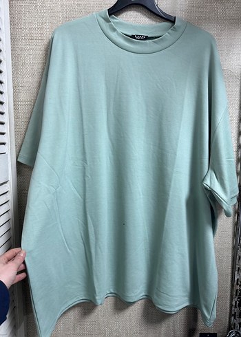 Yeşil Oversize Tişört - Görsel 5