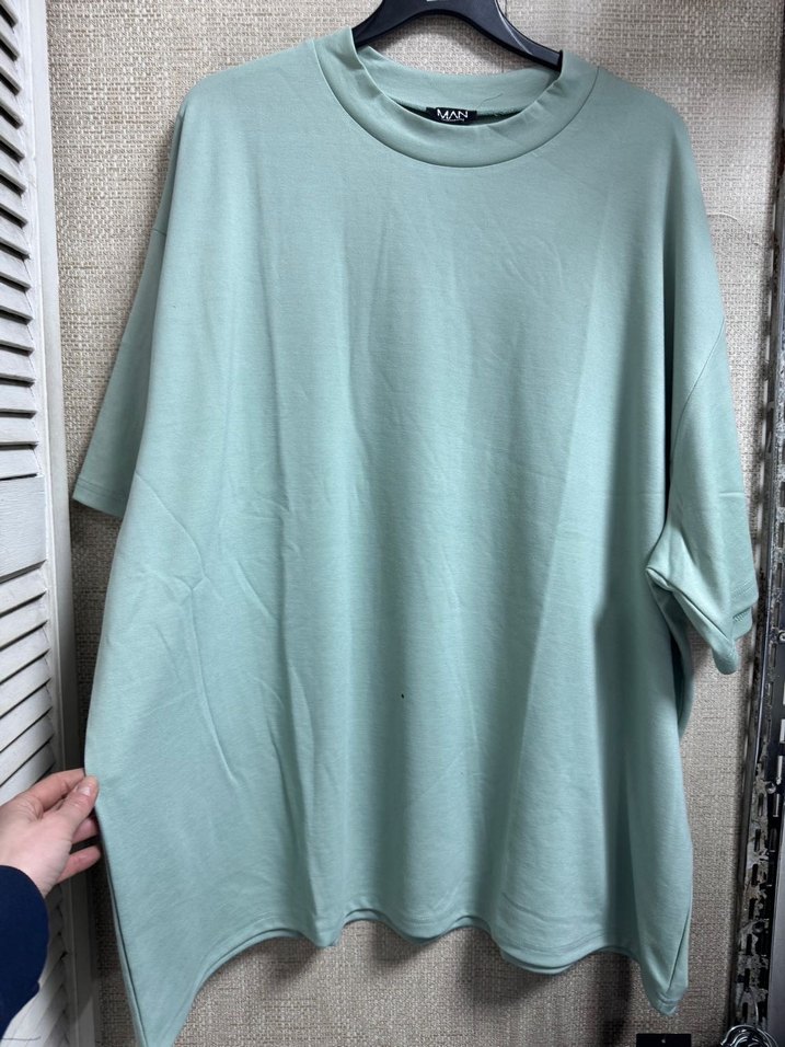 Yeşil Oversize Tişört - Görsel 5