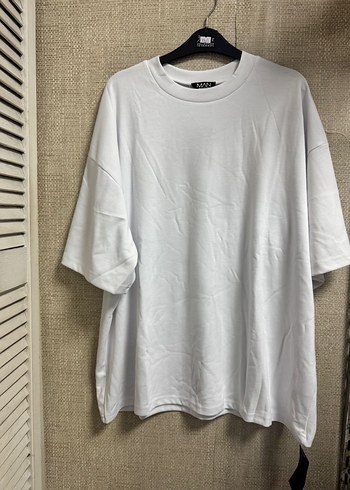 Erkek Gri Oversize Kısa Kollu Tişört - Görsel 5