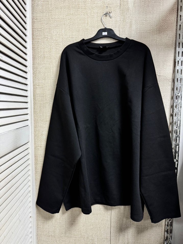 Siyah Oversize tişört - Görsel 4