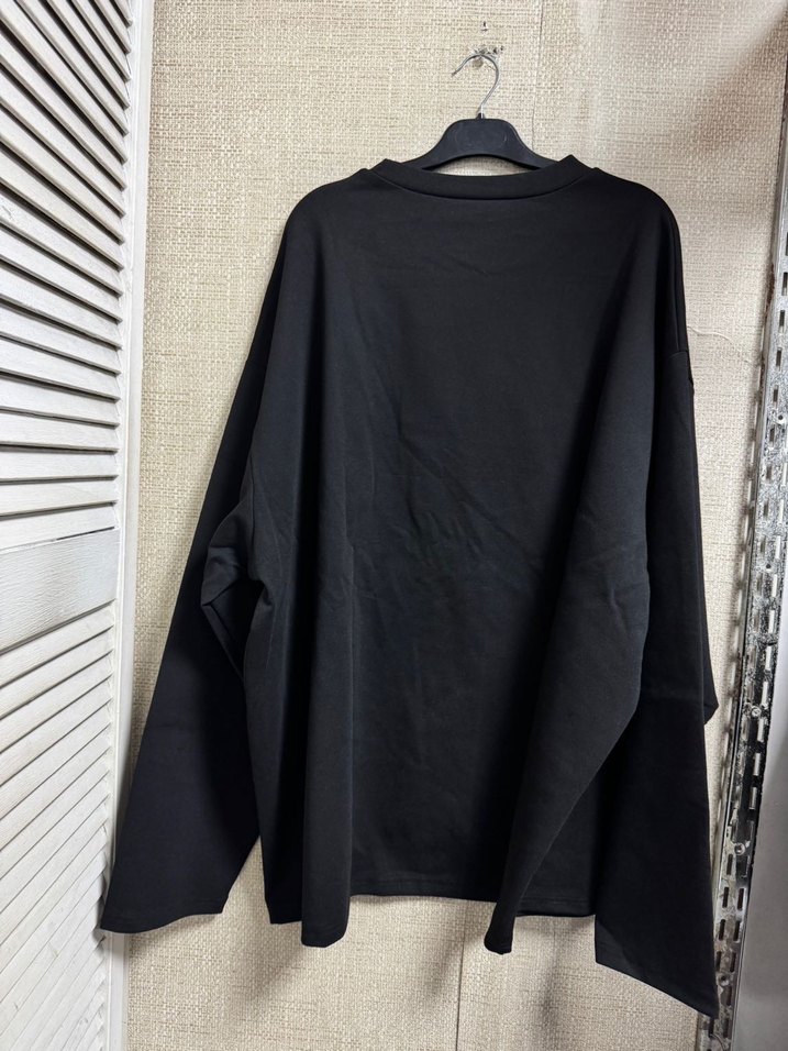 Siyah Oversize tişört - Görsel 5