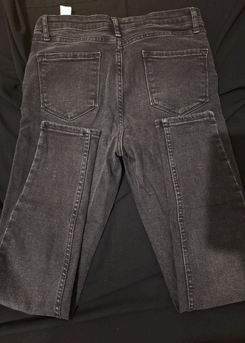 Gri Sıkı Kesim Kadın Denim Pantolon - Görsel 3