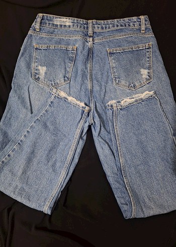 Gri Mavi Kadın Denim Jean - Görsel 3