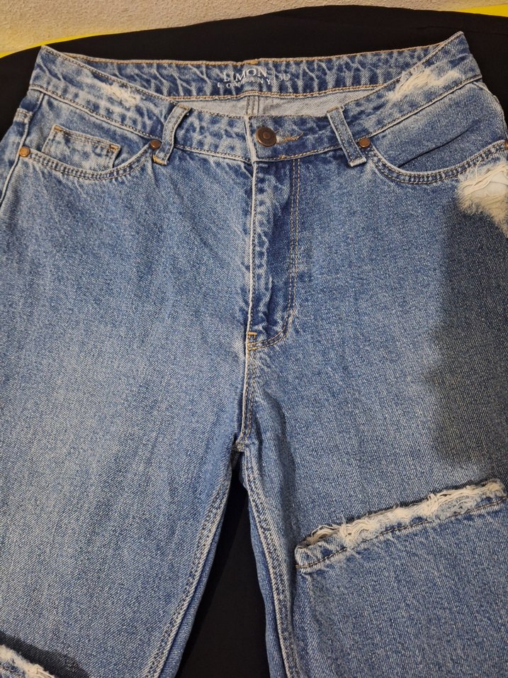 Gri Mavi Kadın Denim Jean - Görsel 2