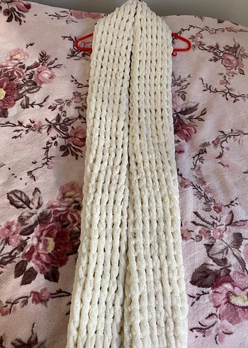 Kadın Örgü Şal krem renkli - Görsel 4