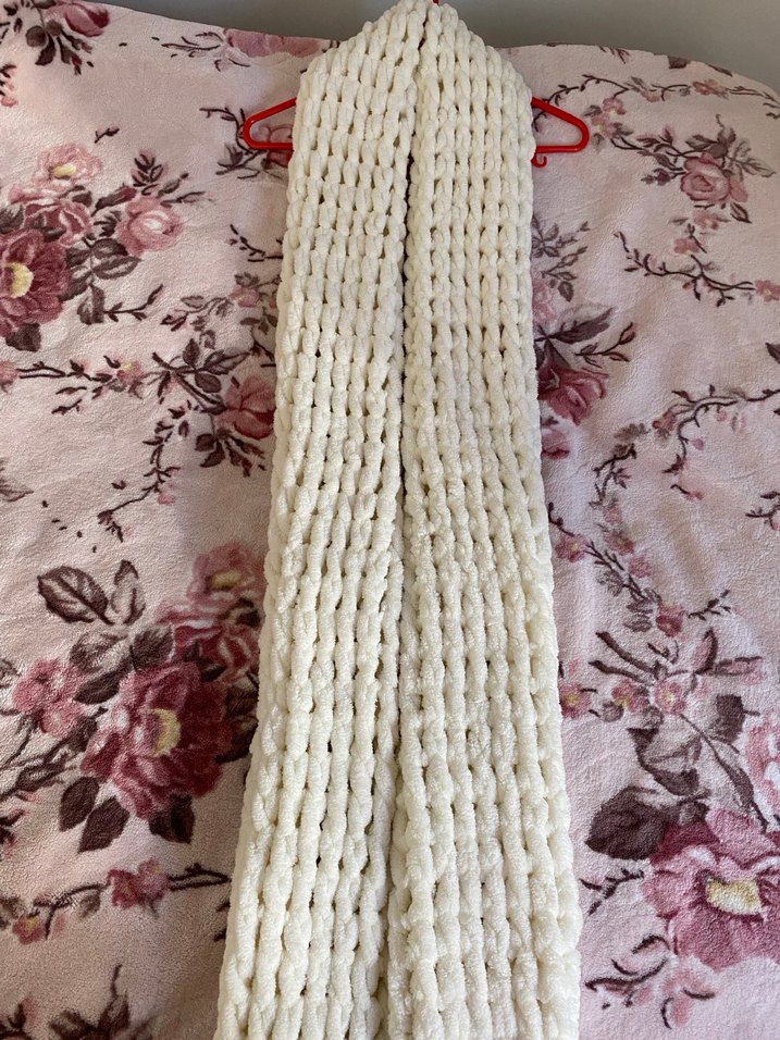 Kadın Örgü Şal krem renkli - Görsel 4