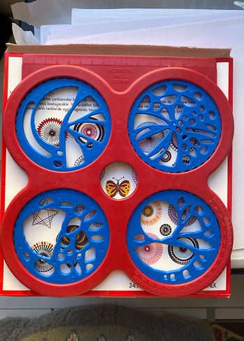 Kırmızı Geometrik Roll Set Eğitici Oyuncak - Görsel 3