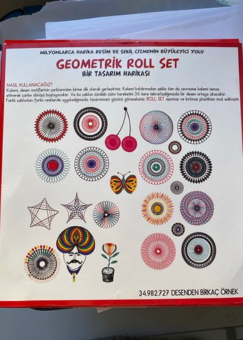 Kırmızı Geometrik Roll Set Eğitici Oyuncak - Görsel 2