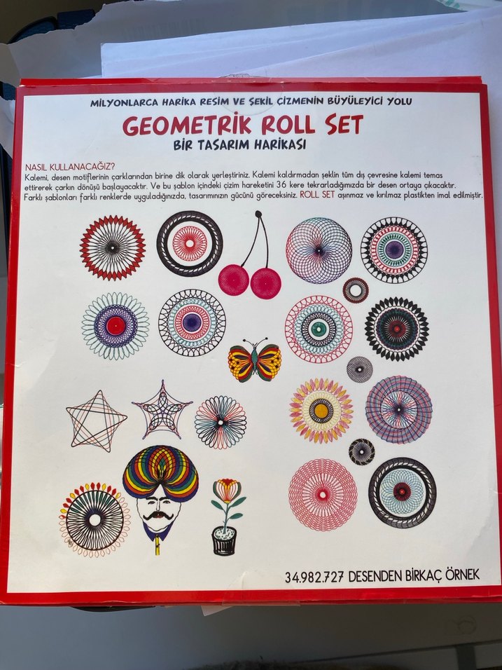 Kırmızı Geometrik Roll Set Eğitici Oyuncak - Görsel 2