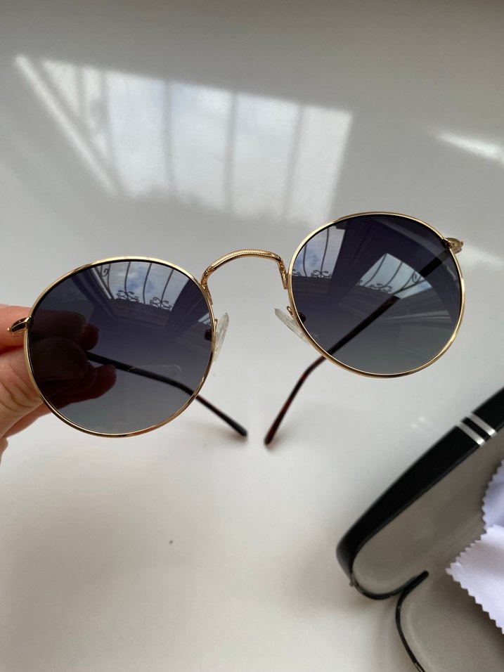 Klasik Gold Oval Kadın Güneş Gözlüğü - Görsel 2