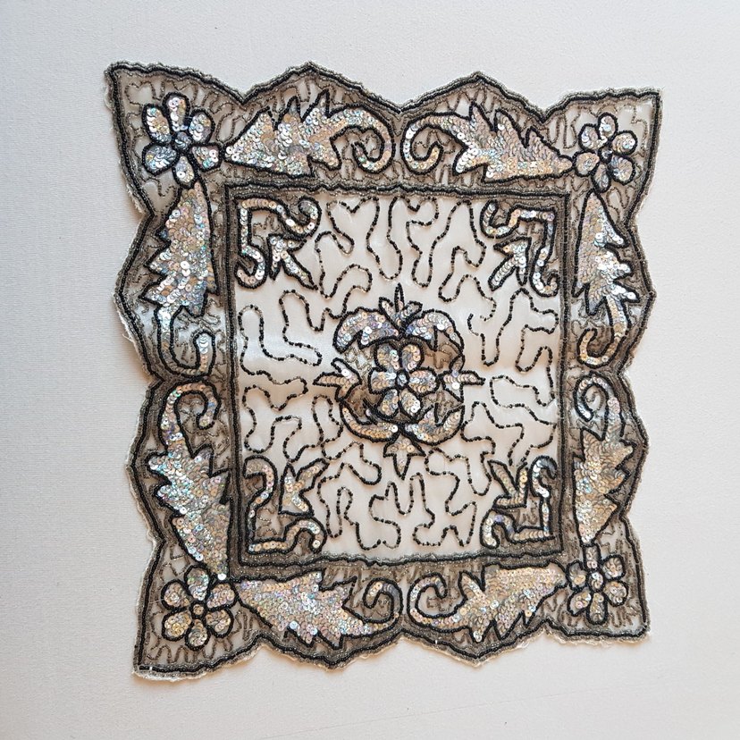 Nakışlı Bohem Masa Örtüsü - Bej Gri - Görsel 2