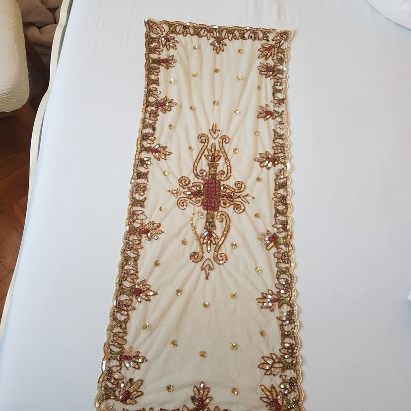 Nakışlı Çok Renkli Masa Örtüsü - Görsel 5