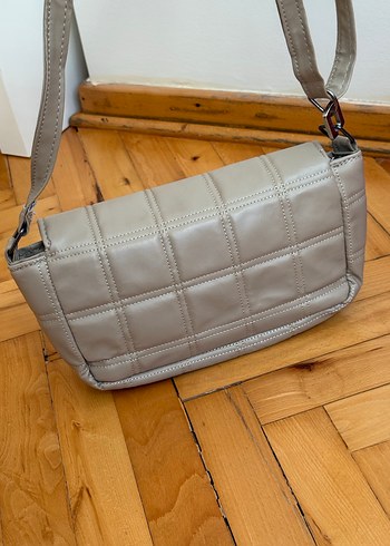 Bej Deri Kemerli Kadın Çanta - Görsel 3