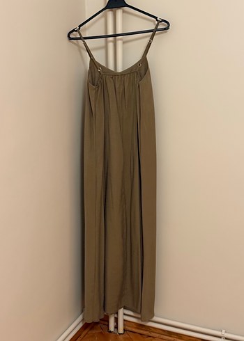 Yeşil Uzun Askılı Elbise - Görsel 3