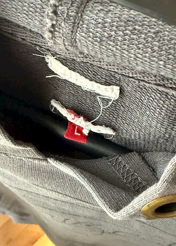 Gri Sweatshirt Kapüşonlu - Görsel 4