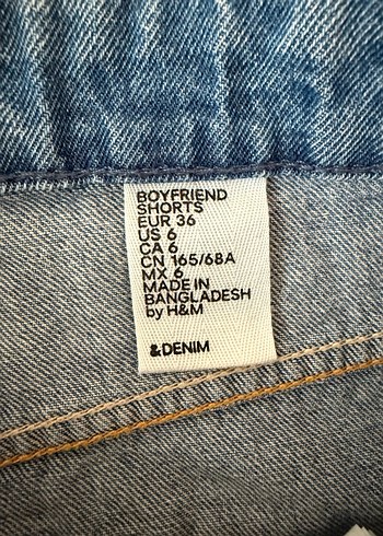 H&M Kadın Mavi Mini Denim Şort