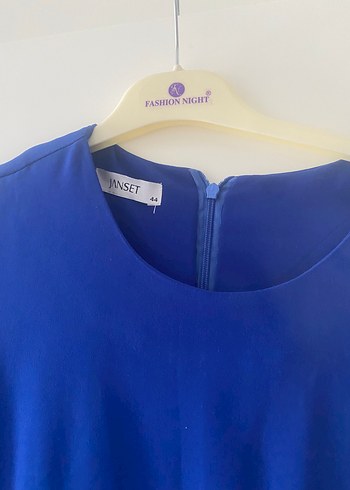 Kadın Mavi Uzun Kollu Tunik - Görsel 4