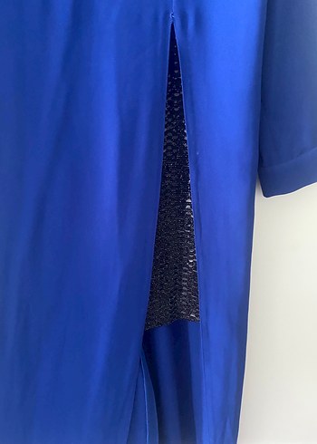 Kadın Mavi Uzun Kollu Tunik - Görsel 2