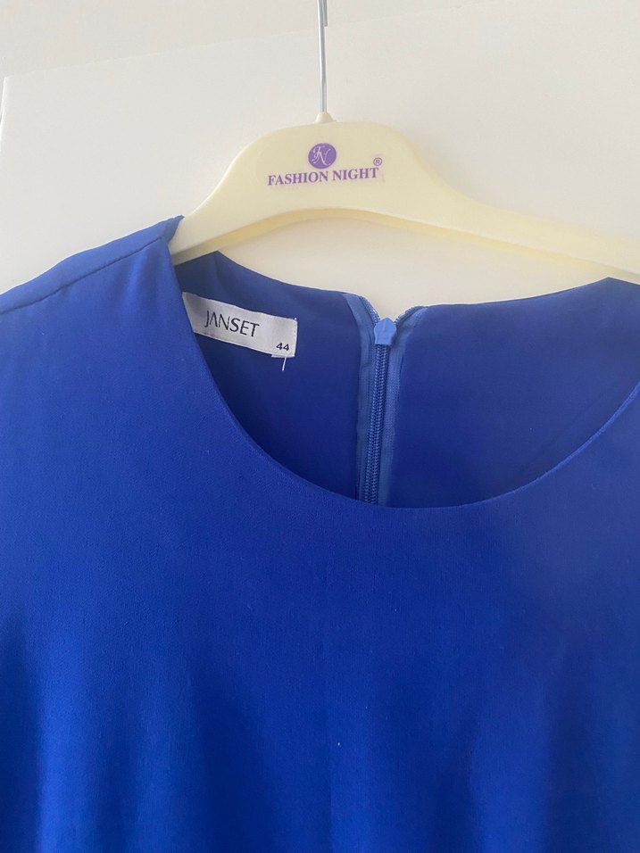 Kadın Mavi Uzun Kollu Tunik - Görsel 4