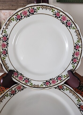 Limoges Fransız damgalı porselen servis tabakları