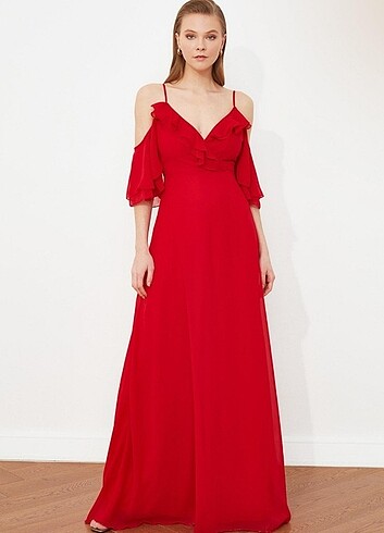 Trendyol & Milla Kırmızı elbise 