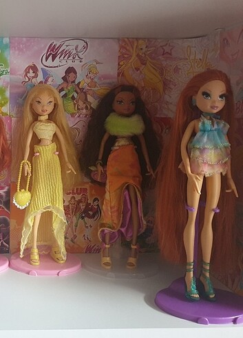  Beden Renk Winx Mattel Bebekleri