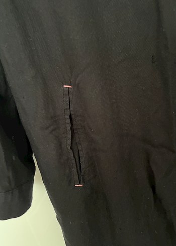 Nakışlı Siyah Uzun Kollu Gömlek - Görsel 3