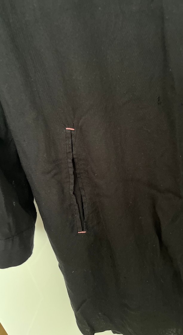 Nakışlı Siyah Uzun Kollu Gömlek - Görsel 3