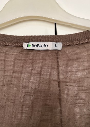 Bej Midi Uzun Kollu Düğmeli Keten Hırka - Görsel 2