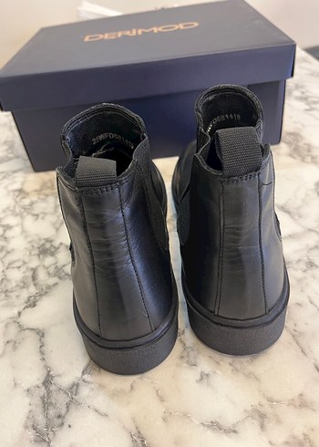 DERIMOD Siyah Erkek Deri Bot - Görsel 3