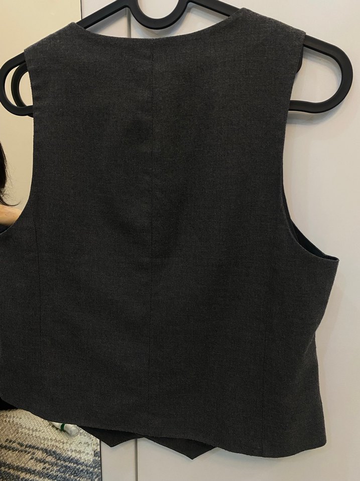 Gri Kadın Yelek - Görsel 5