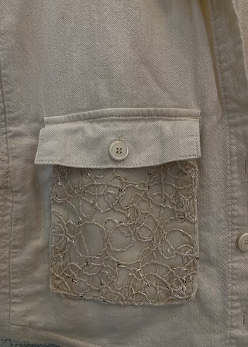 Kadın Bej Kısa Kollu Keten Yelek - Görsel 2