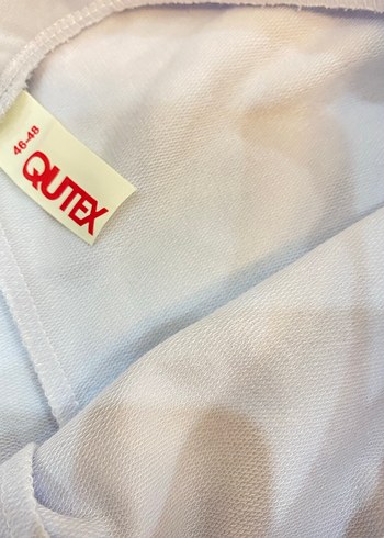 Beyaz Kadın Mini Şort Rahat Kesim - Görsel 4