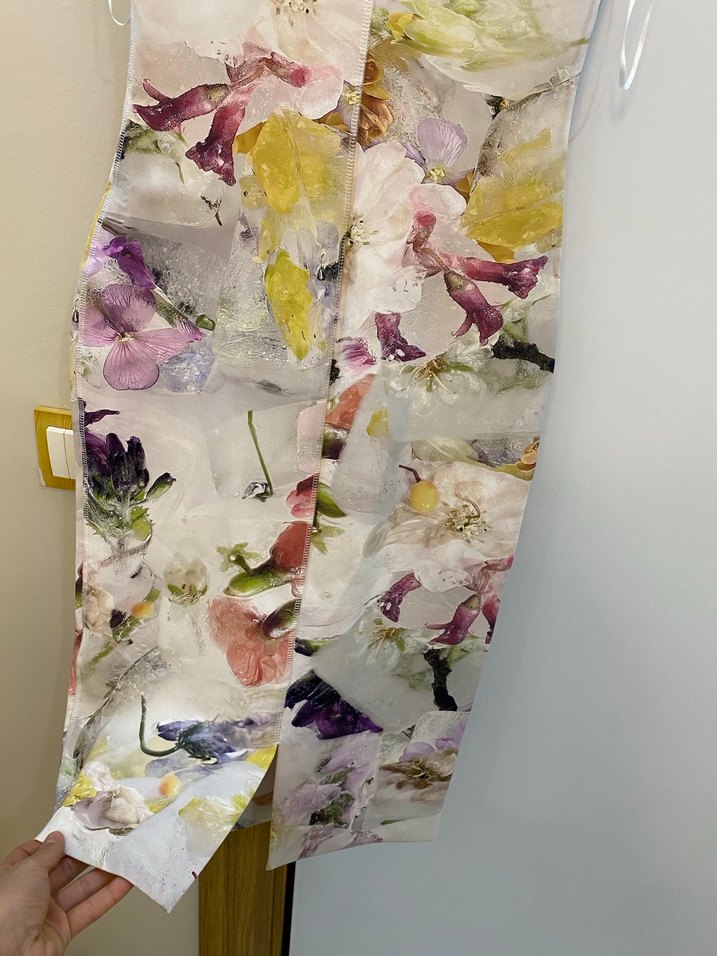 Ted Baker Çiçek Desenli Midi Elbise - Görsel 4