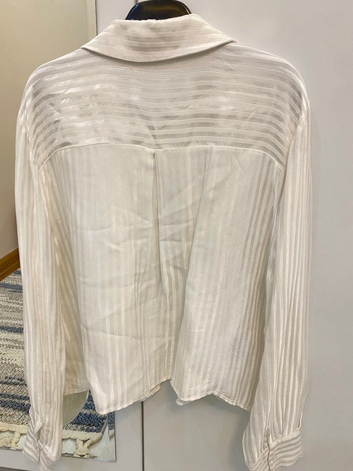 Saten Kadın Gömlek - Görsel 4