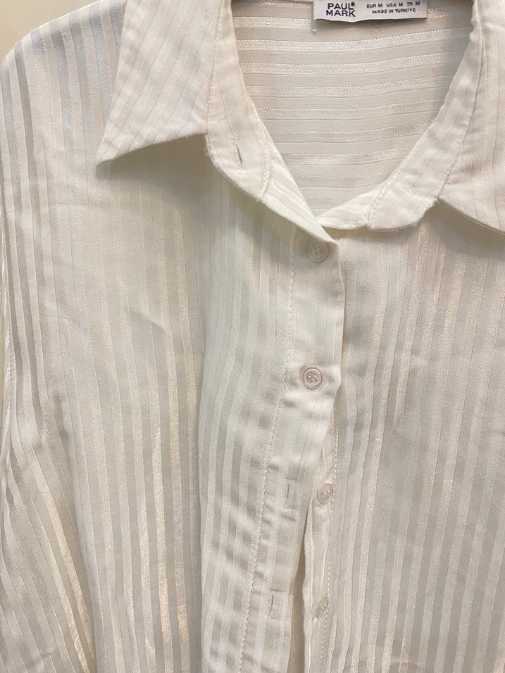 Saten Kadın Gömlek - Görsel 2