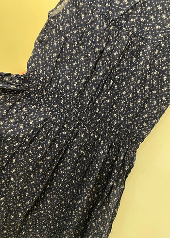 Colins Düğmeli Lacivert Pamuklu Elbise - Görsel 4