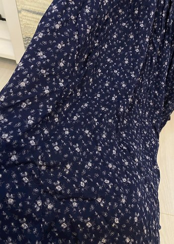 Colins Düğmeli Lacivert Pamuklu Elbise - Görsel 3