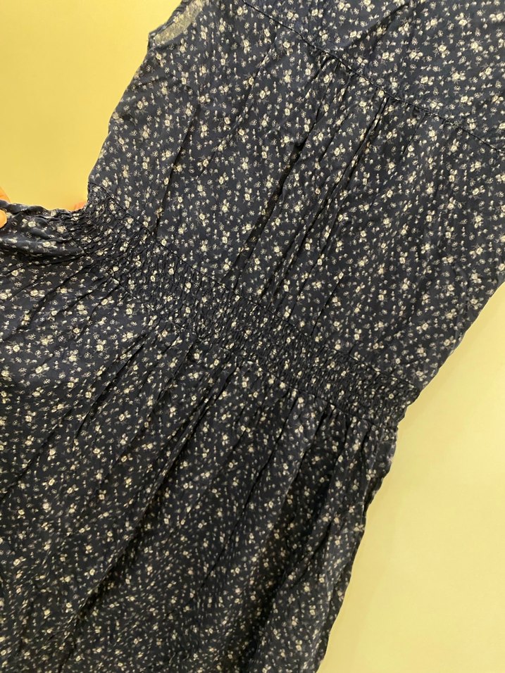 Colins Düğmeli Lacivert Pamuklu Elbise - Görsel 4