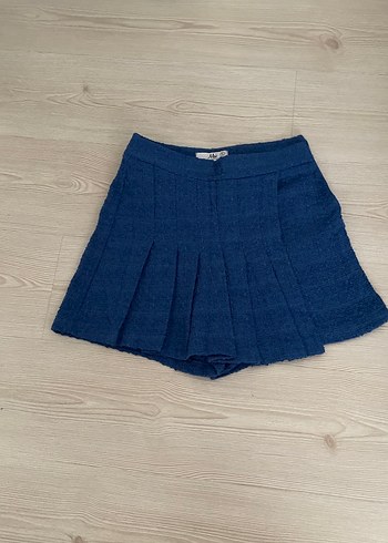 Mavi Pilili Şort Etek