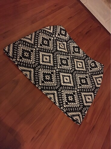 44 beden kilim desenli astarlı sıfır etek boy 45 cm